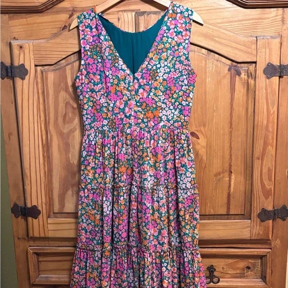 J. Crew Floral Sleeveless Maxi Dress - Picture 2 of 3